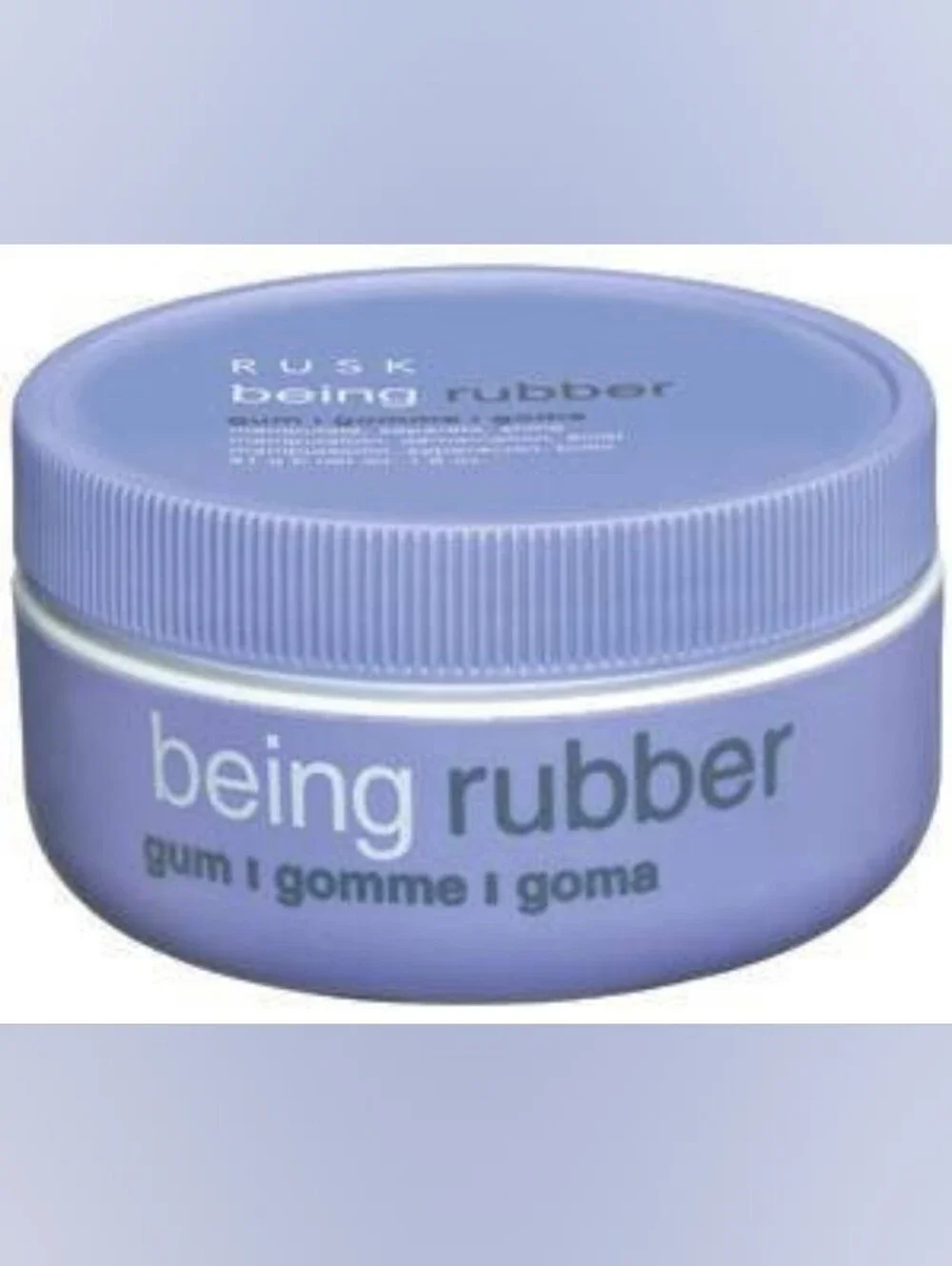 NWT 》2×《 RUSK BEING RUBBER HAIR GUM FOR SEPARATION & SHINE!